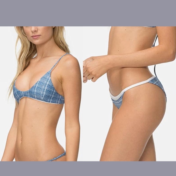NWT 2PC Tavik [ Small ] Nahla Halter Top + Antic Bikini Bottom‎ Of Grid Pacific - Picture 2 of 12